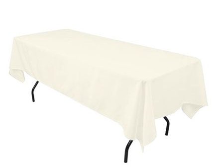 Tablecloth Ivory Rectangular 60 x120  on Sale