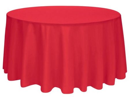 Tablecloth Red Round 120  Online Sale