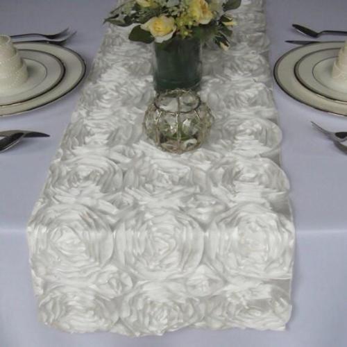 White Rose Runner For Cheap