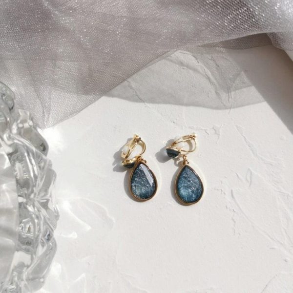 Aquamarine Drop Earrings Fine Hot on Sale