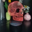 3D Small Night Lamp Halloween Skull Sale