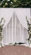 Backdrop White Sheer Curtain 21  For Sale