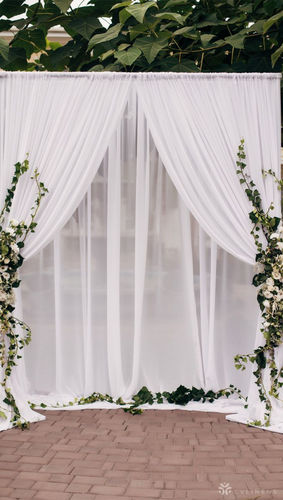 Backdrop White Sheer Curtain 21  For Sale