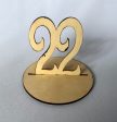 Wood Cut Out Table Numbers on Sale