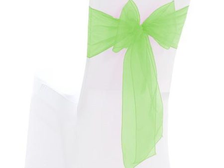 Apple Green Organza Sash Sale