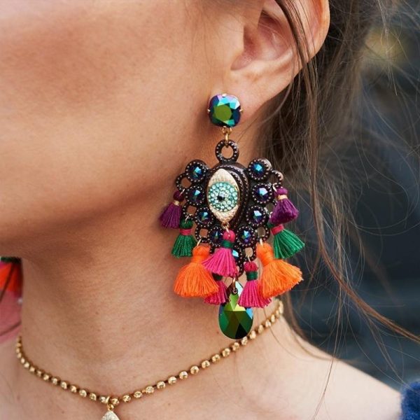 Boho Tassel African Earrings For Discount