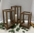 Wooden Frame Candle Holder Med Online now