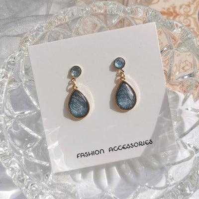 Aquamarine Drop Earrings Fine Hot on Sale