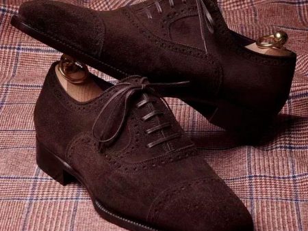 Classic Brown Faux Suede Shoes Online Sale