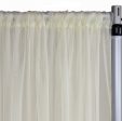 Backdrop Ivory Sheer Curtain 40  For Cheap