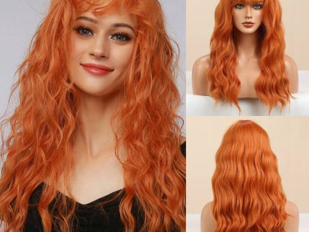 Women s Fashion Halloween Wig Orange Online Sale