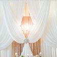 Backdrop White Sheer Curtain 40  Hot on Sale