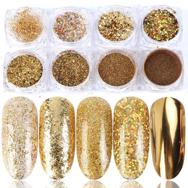 8 Box Mix Glitter Nail Art Online Hot Sale