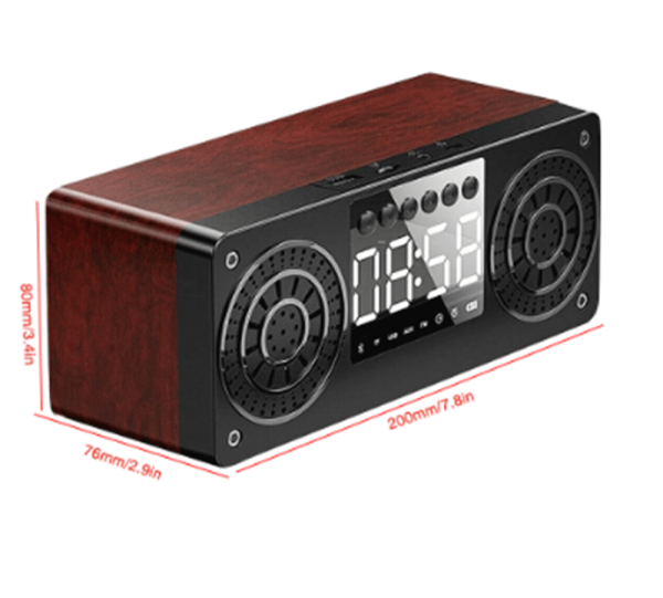 Wooden Clock Bluetooth Speaker For Cheap