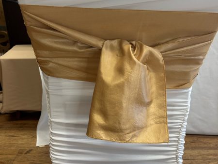 Bright Gold Taffeta Sash Hot on Sale