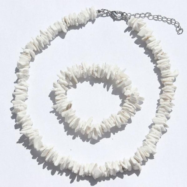 Broken Shell Necklace Bracelet For Cheap