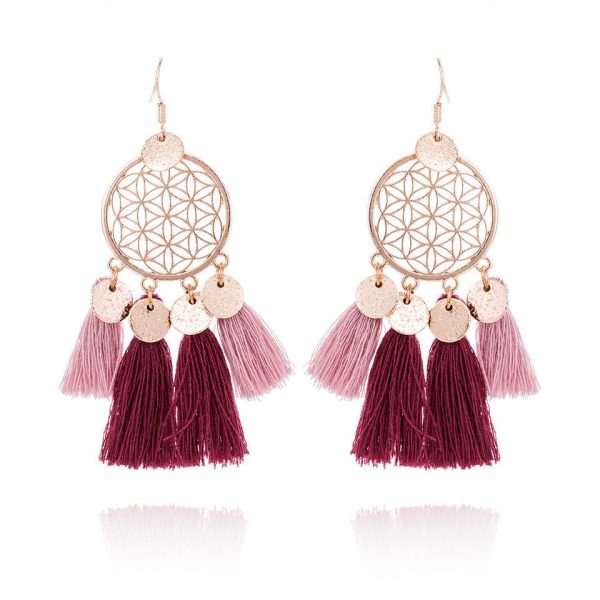 Tassel Earrings Dreamcatcher Online Sale