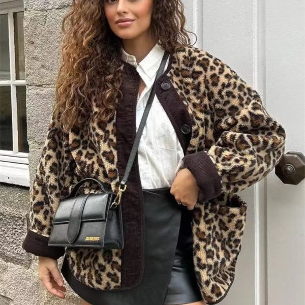 Women s Winter Leopard Print Online Hot Sale