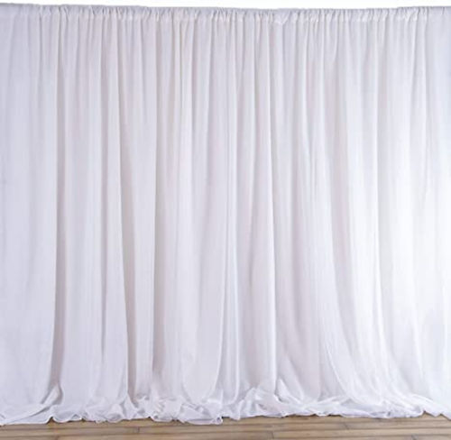 8  White Backdrop Sheer Supply