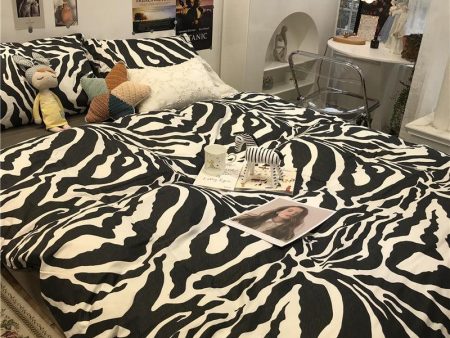 Zebra Pattern Bed Four-piece For Sale