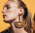 Bamboo hollow earrings For Discount