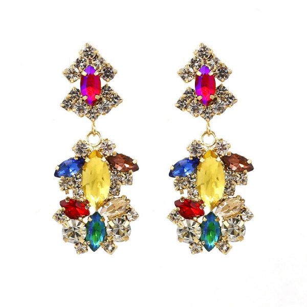 Bohemian diamond earrings with For Discount