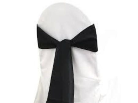 Black Polyester Sash Fashion