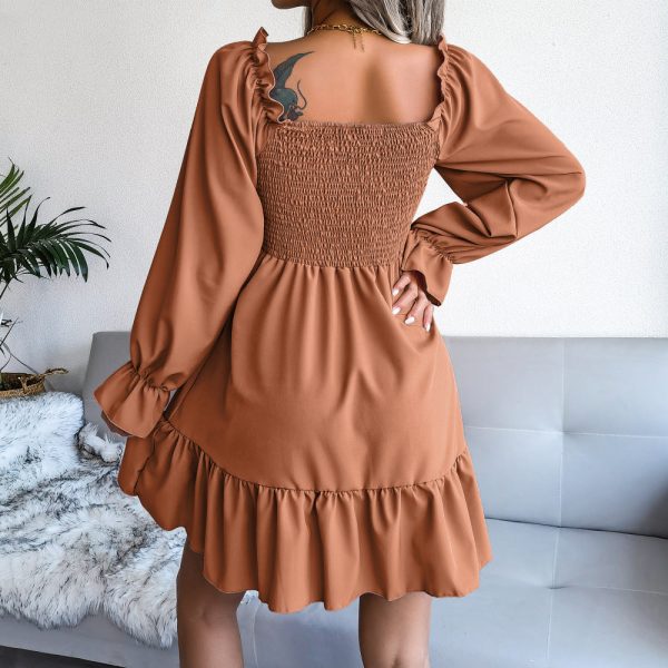 Flared Long Sleeve Dresses Fashion