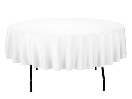 Tablecloth White Round 90  Cheap