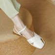 Women s Flat Heel Strap Buckle For Cheap