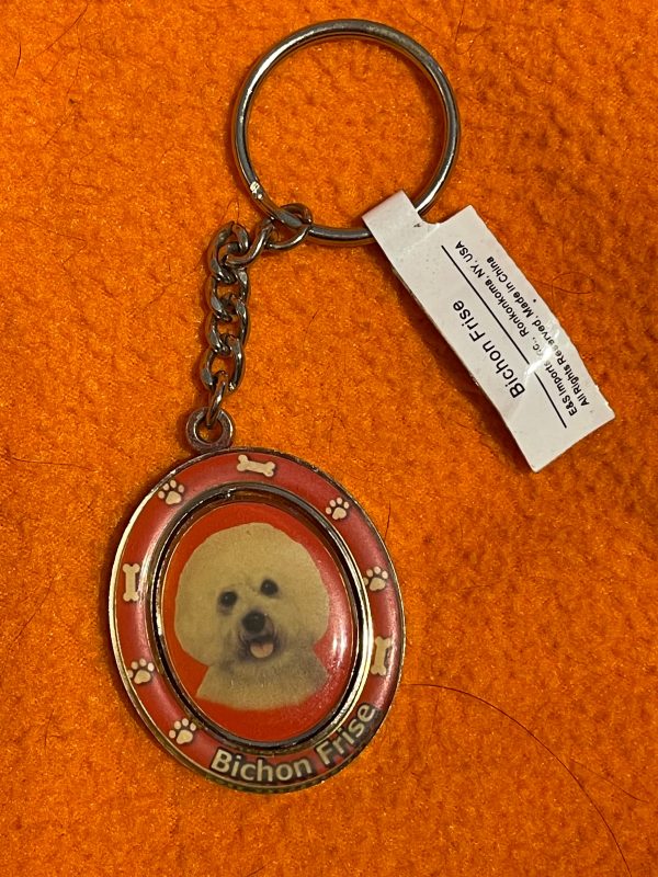 “Bichon Frise” Spinning Keychain Discount