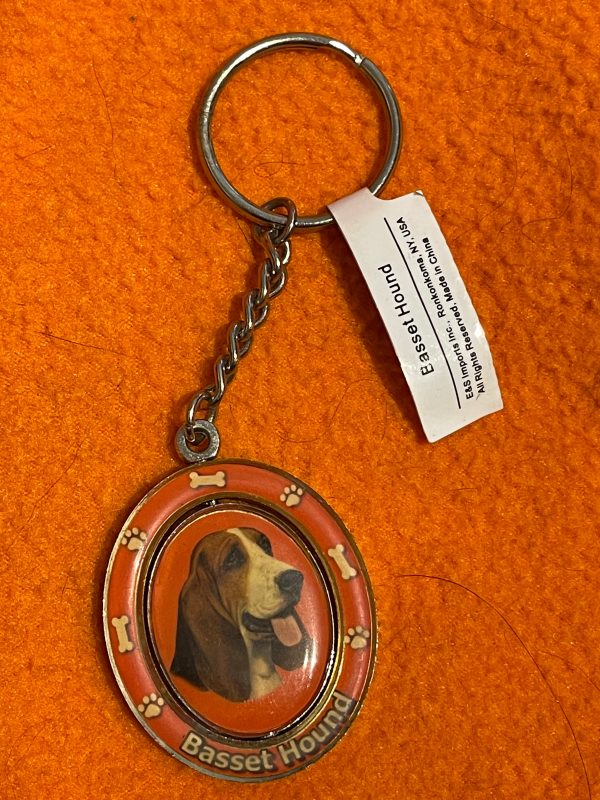 “Basset Hound” Spinning Keychain Fashion