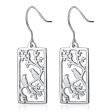 925 Silver Earrings Hollow Out Hot on Sale