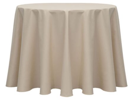 Tablecloth Beige Damask Round 120  on Sale