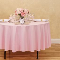 Tablecloth Pink Round 90  Supply