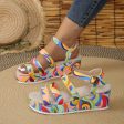 Women s Colorful Peep Toe Online Hot Sale