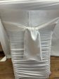 White Satin Sash Hot on Sale