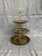 3 Tier Gold Dessert Stand Online now