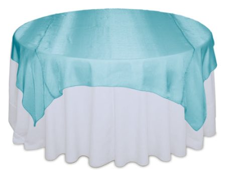 Tiffany Blue Organza Overlay 80 x 84  Fashion