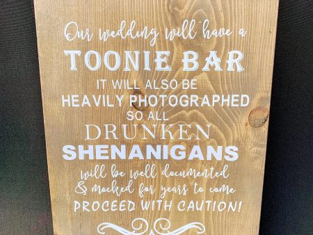 Toonie Bar Sign Online