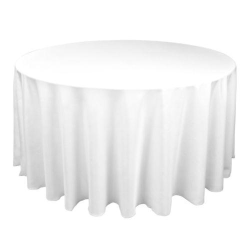 Tablecloth White Round 132  Online now