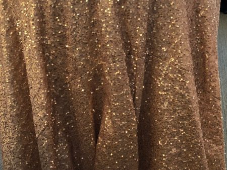 Tablecloth Blush Champagne Sequin Round 120  on Sale