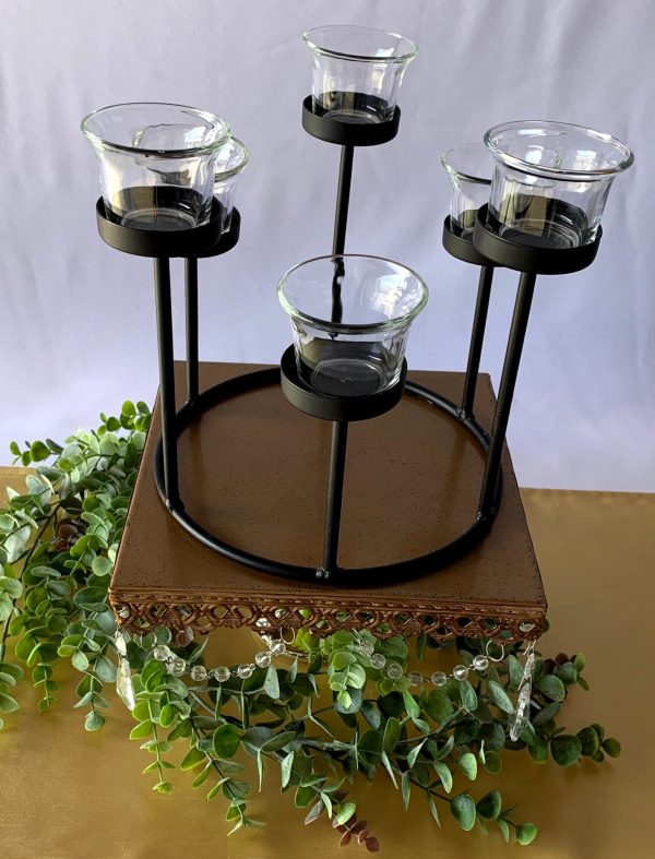 Black Fountain Candle Holder Discount