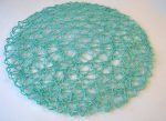 Turquoise Weaved Round 15  Placemat Cheap