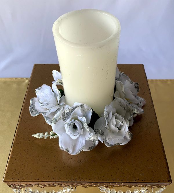 White Rose Votive Accessory For Sale