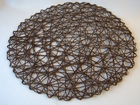 Brown Weaved Round 15  Placemat on Sale