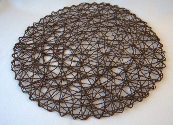 Brown Weaved Round 15  Placemat on Sale