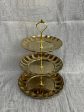 3 Tier Gold Dessert Stand Online now