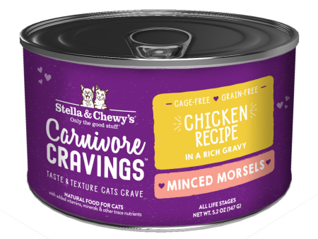 Stella & Chewys Carnivore Cravings Minced Morsels Cage Free Chicken Recipe Cans Online now