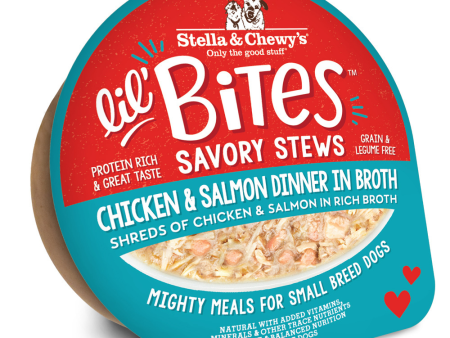 Stella & Chewy s Lil Bites Savory Stews for Small Breeds Chicken & Salmon Dinner in Broth Online now